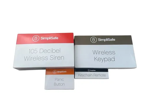 SimpliSafe SSCS2 Wireless Keypad Siren Panic Button Keychain Remote Lot NEW