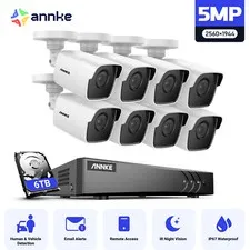 ANNKE 3K Lite 8CH DVR 5MP Video CCTV Security Camera System AI Detection H.265+