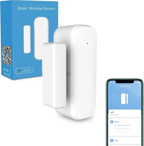 Smart WiFi Door & Window Sensor - Easy Installation for Home Automation