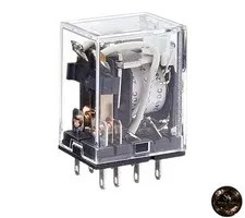 OMRON Mini Power Relay Surge Absorption Diode Type 2-Pole Plug-in Terminal with