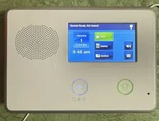 2gig Go Control Touch Screen Alarm Security Panel. Has 1 Line Across Display