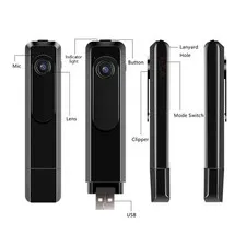1080P Mini Body Cam Portable Wearable Clip Pocket Cam Video Recorder DVR USB PK2
