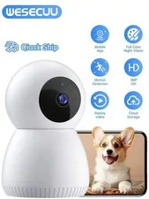 2PCS 1080P WiFi Indoor Security Camera Pet Baby Monitor 360 Pan Tilt 2-Way Audio