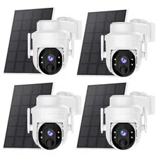 XVIM Solar Security Camera System Wireless 2K Outdoor WiFi Battery Camera CCTV