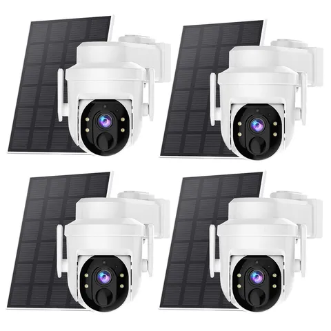 XVIM Solar Security Camera System Wireless 2K Outdoor WiFi Battery Camera CCTV