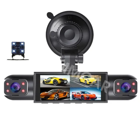 1080P 4 Channel DVR Car Dash Cam Video Recorder Loop Recording Mobile Detection