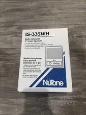 NuTone IS-335WH Radio-Intercom 5" Inside Speaker White New Old Stock in Box