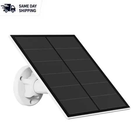 Easy Install 5W Solar Panel for Outdoor Security - Compatible with USB-C Cameras