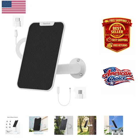 3W Waterproof Solar Panel for Wireless Security Cameras - Easy Install & Durable