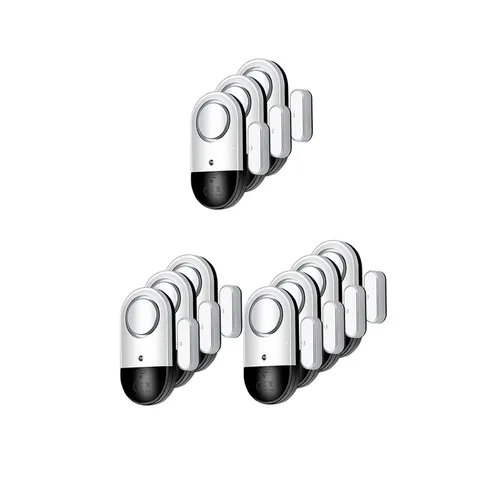 120 DB Loud Door and Window Open Alarm Sensor 3 Pack & 7 Pack for Kids, Demen...