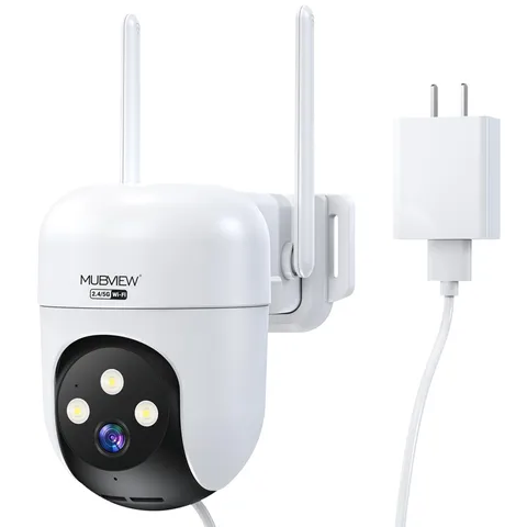 360° Wireless Outdoor Security Camera, IP66, Dual-Band WiFi