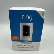 NEW Ring Stick Up Cam Indoor/Outdoor 1080p WiFi battery Security Camera W 3rd