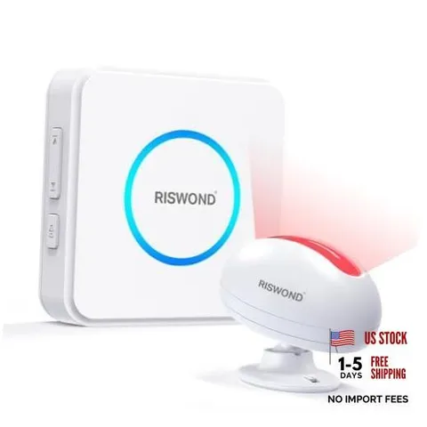 Motion Sensor Door Chime, Wireless Motion Detector Alarm 1 Rreceiver 1 Sensor