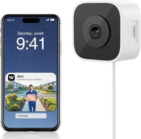 3MP Window Cameras for Home Security,Security Camera, 2K Full Color Night Vision