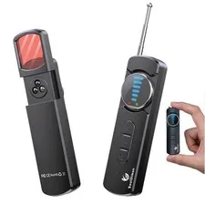 Hidden Spy Camera Detector LED Bug GPS Tracker Anti Spy Privacy Device Black