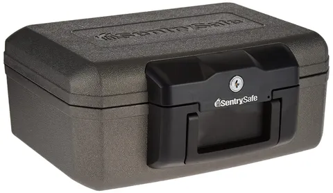 SentrySafe Fireproof Safe with Key Lock Chest Lock Box for Home or Travel