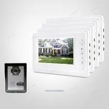 7inch Wired Video Door Entry Security Intercom with Intra-monitor Audio Intercom