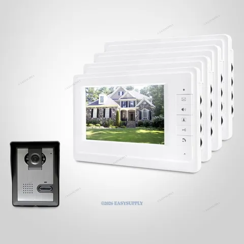 7inch Wired Video Door Entry Security Intercom with Intra-monitor Audio Intercom