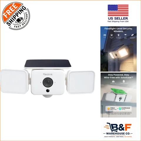 2K Color Night Vision Solar Security Camera | Motion-Activated Alarm | WiFi 6