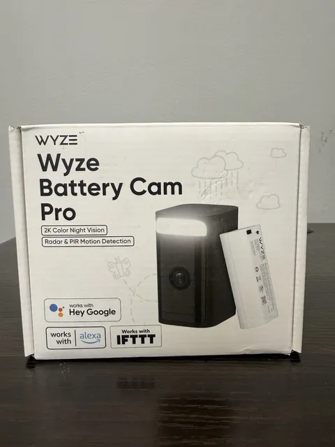 Wyze  Battery Cam Pro 2k HDR Wireless OutdoorIndoor Security Camerablack G2U