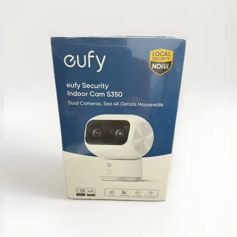 eufy S350 4K Indoor Security Camera Dual Cameras 360° PTZ Baby Monitor 8×Zoom