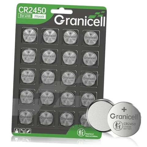 CR2450 Lithium 3V Coin Battery Long Lasting, Child Safety, Suitable CR2450-20