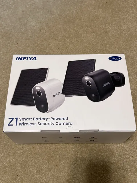 4 Pack Security Cameras Wireless Outdoor-Solar&Battery Powered