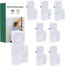 Door Window Alarm, 90DB Door Alarms for Kids Safety, Door Window Burglar Alarm-W
