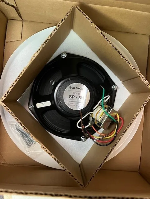 Aiphone speakers 8" SP-5N; NOS, New in open box