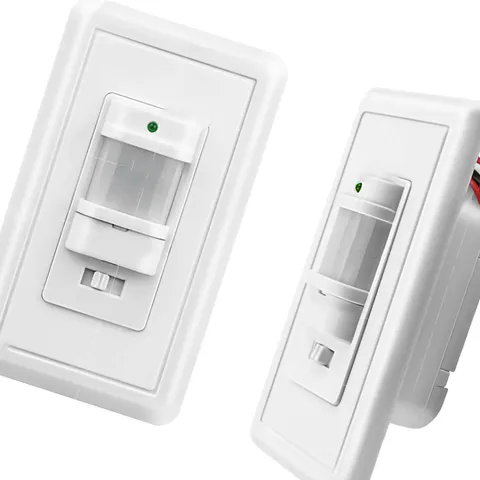 PIR Motion Detector Switch In-Wall Occupancy Sensor 9M 180° Detection