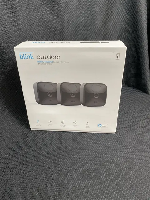 Blink Outdoor Wireless Security Camera 3rd Gen 3-Pack Battery-Powered New Sealed