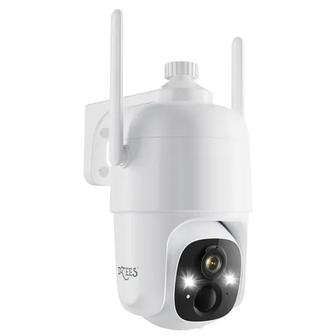 360° PTZ Security Cameras Wireless Outdoor WiFi, 2K Powered Home Security Cam...