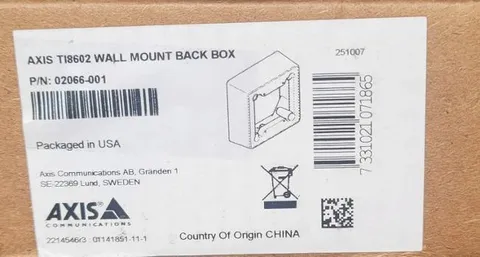 AXIS TI8602 Wall Mount for IP Intercom