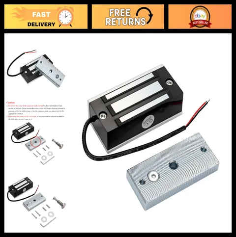 60KG Electromagnetic Lock 130LBS Holding Force 12V Fail Safe NC Access Control