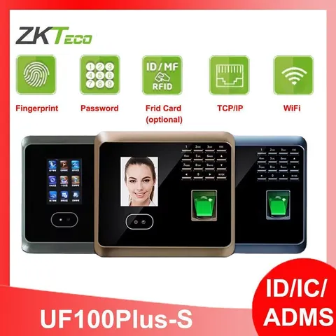 ZKTeco UF100Plus-S WiFi Biometric Fingerprint Face Recognition Time Attendance