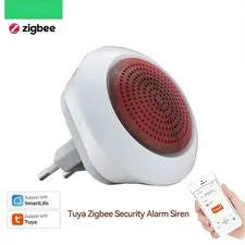 Tuya Zigbee 3.0 Siren Alarm Sound Flash Plug Play Wireless Linkage Alarm System