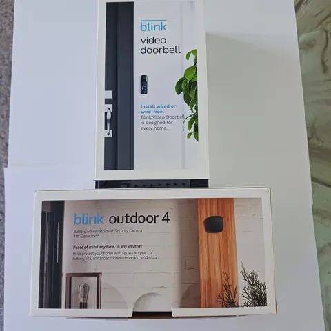 Amazon Blink Video Doorbells, Two-way audio, HD video, motion  "NEW & SEALED"