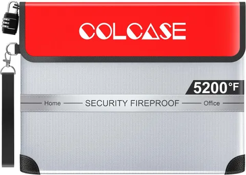 Fireproof Document Bag 5200℉ Heat Insulated Waterproof Fireproof | Silicone Coat