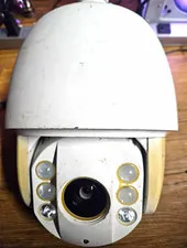 Switch PTZ CCTV Wired Color Night Vision Pan-Tilt Indoor/Outdoor Camera White