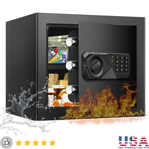 Hidden Safe Digital Keypad Lock Anti-Theft Steel Wall Floor Mount Security New
