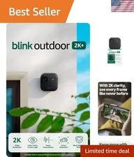 Outdoor 2K+ newest model — Wireless smart security camera, 2K video resolutio...