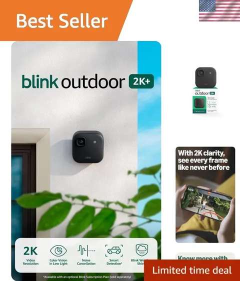 Outdoor 2K+ newest model — Wireless smart security camera, 2K video resolutio...