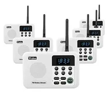 6 Pack Wuloo Wireless Home Intercom System Model WL-888 White NEW IN BOX