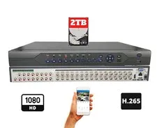 Evertech 32 Channel H.265 1080 HD CCTV Security Camera Video Recorder 2TB HDD