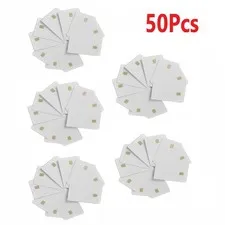 50Pcs ISO7816 Contact SLE 4442 Chip PVC Smart White IC Cards For Rental d