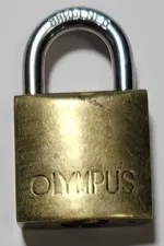 Olympus Padlock Solid Brass Pin without Key - For Collectors