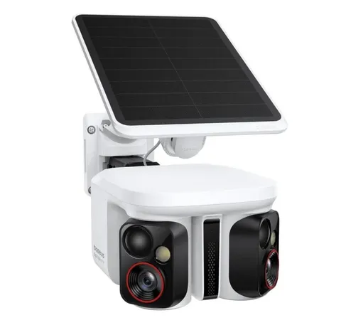 Baseus Dual 3K Solar Powered Wireless Outdoor Security Camera 8X Zoom
