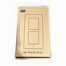 2N IP Verso 2-Module Flush Mount Frame Metallics MPN 9155012 #208/1