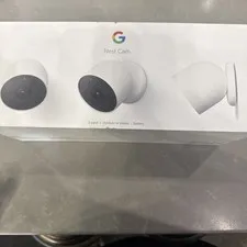 Google Nest Cam 3-Pack Outdoor or Indoor - Battery - G3AL9 - New in Worn Box