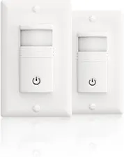 Occupancy Sensor Switch, No Neutral Motion Light Switch, 2 Pack | Single Pole OC